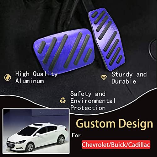 Врза без капаци за педали за забрзување на алуминиум за дупчење, капакот на педалот за сопирачките против лизгање за Chevrolet Cruze