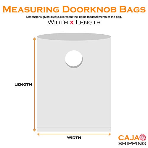 Полиски торби со Doorknob, 1,5 мил, 10 x 15, чисти, 1000/случај