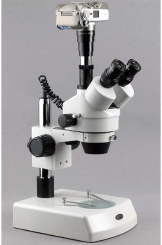 Amscope SM-2TZ-8M Дигитален Професионален Тринокуларен Микроскоп За Стерео Зумирање, Wh10x Окулари, 3,5 X-90X Зголемување, 0,7 X-4,5