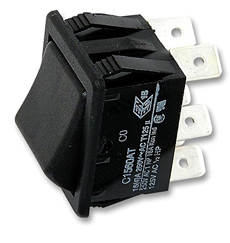Арколектричен прекинувач, рокер, dpdt, 16a, 250Vac, црна - C1560ataab