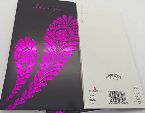 Пакет од 8 луксузни фолирани цветни картички