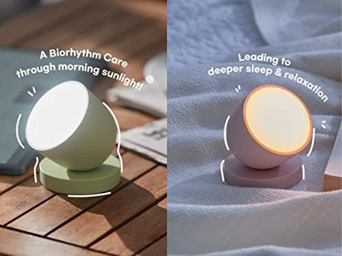 Оли Ден и ноќ Дуо Поставете ламба за терапија со лесна терапија, дневна сончева светлина за да спиете добро, UV-без, полнење и преносен, режим