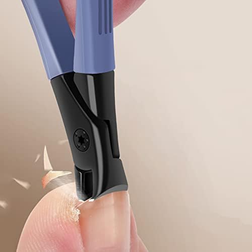 Dxydsc Нерѓосувачки Челик Широк Устата Ноктите Машинки Со Заштита Од Прскање За Прецизни И Ноктите Кастри Клип За Долги Нокти