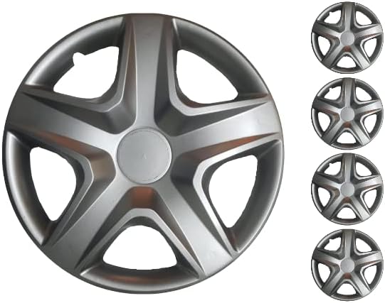 Копри сет од 4-та тркала од 16 инчи сребрен Hubcap Snap-on одговара на Toyota Yaris Prius