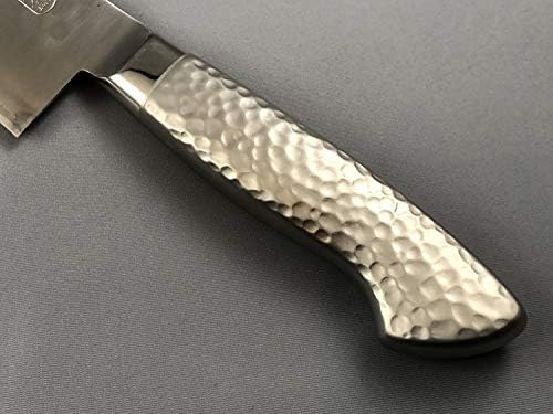 Левиот нож на готвачот на Тошу 210 мм, рачно заострен јапонски кујнски нож произведен со употреба на јапонски техники за правење меч - шема на