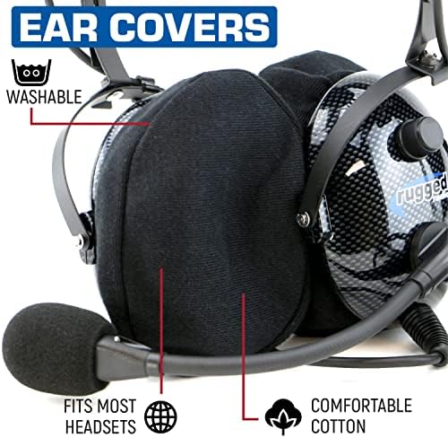 Обвивки за уши за крпа за слушалки - со еластичен опсег за обезбедување на чаши за уши - Универзална вклопување овозможува употреба