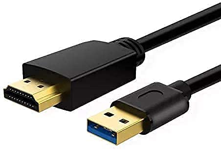Ankky USB до HDMI адаптер кабел за Mac OS Windows 10/8/7/Vista/XP, USB 3.0 до HDMI машки HD 1080P монитор дисплеј Аудио видео