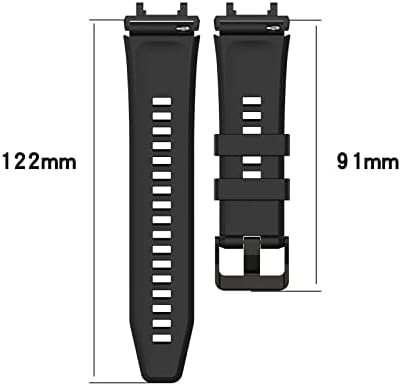 Ipartsonline Sport Band компатибилен за Amazfit T-Rex 2 Smart Watch Silicone Silicone замена на рачен зглоб гума за часовници