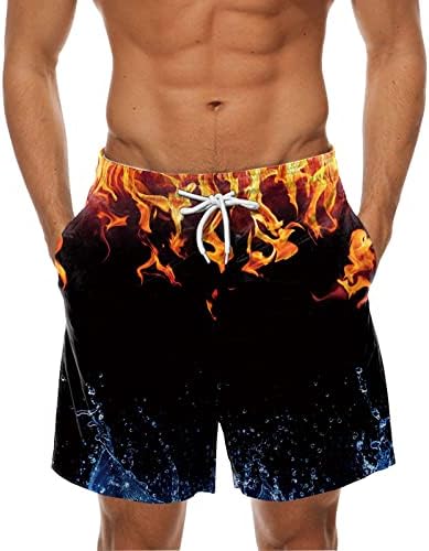 Реклами за плажа ADSSDQ за мажи лето, машки хавајски табли со шорцеви, случајни модни влезови печатени права панталони за плажа