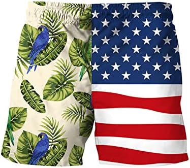 Bmisegm летни мажи пливање шорцеви мажи пролетни летни обични шорцеви панталони знаме печатени шорцеви од табли со патент џеб