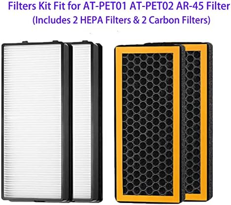 Замена на филтерот AT-PET01 AT-PET02 AR-45 за Homedics petplus at-petodr и TotalClean AT-OFL