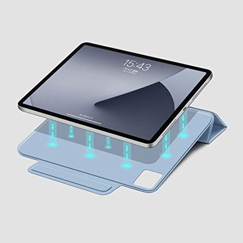 AUB Case за iPad Pro 11 2022/2021/2020/2018, Покријте го капакот на магнетната прицврстување со затворач [поддржува спарување на моливи