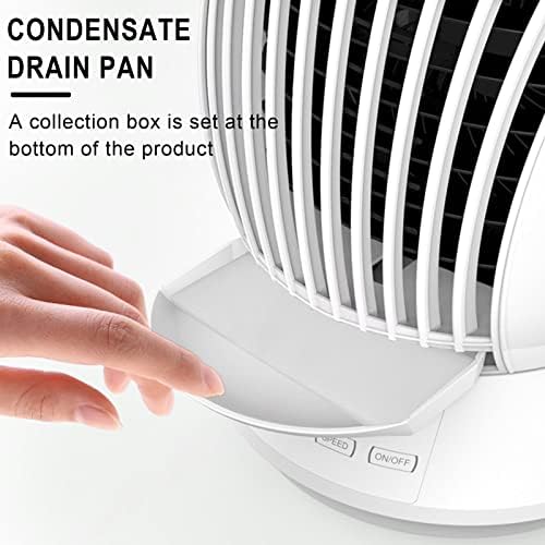 Личен климатик, преносна спална соба за ладно ладење Аирколер интелигентен 45 ° тресење на главата USB вентилатор Десктоп 3 Брзина, личен