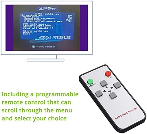 Linkfor GC HDMI Адаптер Олово ЗА NGC Поддржува 2x Линија-Удвојување И Вклучува Далечински Управувач Едноставен Приклучок И Игра со HDMI