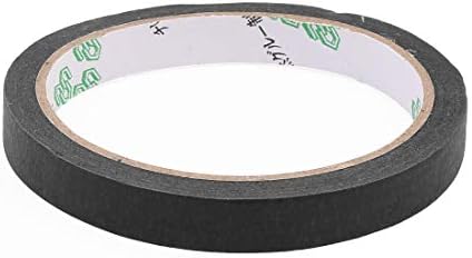 Аексит креп хартија електрична опрема црна лесна пуштање лента за маскирање 22 години должина x 0,5 ширина 2 парчиња