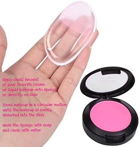2 пакувања микрофибер шминка за отстранување на лице крпи за лице плус 2 пакувања силиконски шминка сунѓер силиконски блендер за убавина