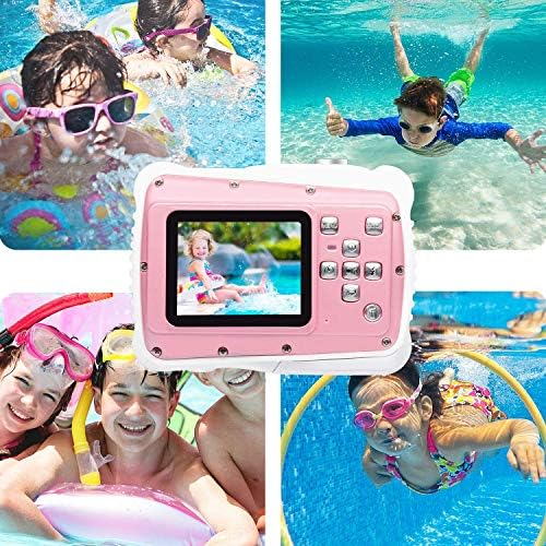 Подводна Камера 21MP HD Водоотпорна Дигитална Камера За Деца со 2.0 LCD 8X Дигитален Зум Блиц И Микрофон За Девојчиња/Момчиња