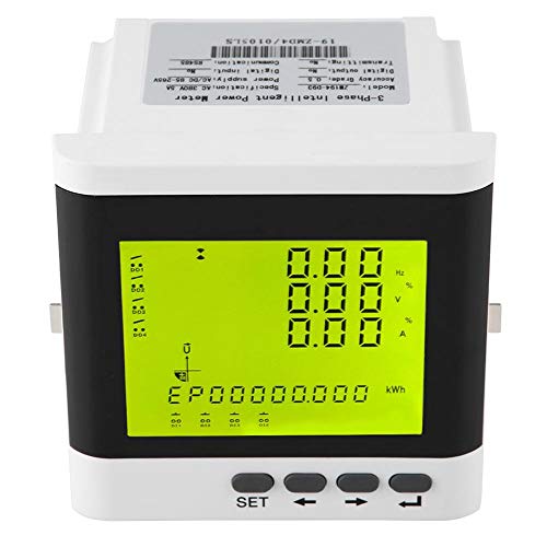 FtVogue повеќе-функционален трифазен програмабилен мерач на електрична енергија Електричен дигитален LED Ammeter Voltmeter, електрична енергија