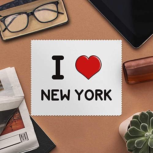 Azeeda 2 x 'Јас го сакам Yorkујорк' микрофибер леќи/чаши за чистење на крпи за чистење