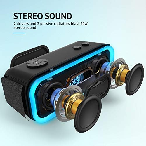 Doss Soundbox Pro Bluetooth звучник сино пакет звук на допир Bluetooth звучник црвена