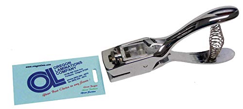 Сребрена метална рака за лична карта за лична карта за фото -картичка за фото -алатка за панк -алатка за панч