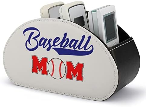 Бејзбол мама ТВ далечински управувач држач за десктоп кутија за складирање на кутија за козметика