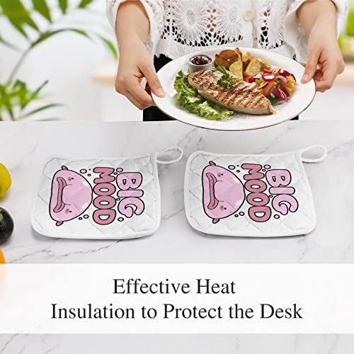 Големо расположение розови држачи за тенџере за садови за кујна отпорна на топлина, топли влошки за печење за печење за готвење