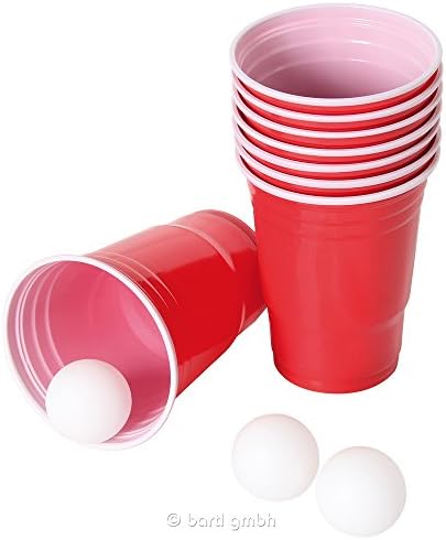 Надвор од сината игра за пиење OOTB, пиво понг, со 15 топки и 22 чаши за 550 ml, 79/3936