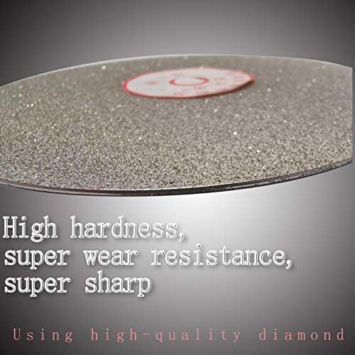 Baxiongdi 125mm Диск за мелење на дијаманти Дија 5 инчи 1000 решетки за мелење на дијаманти 1/2 дупка за жад, скапоцен камен,