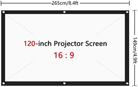 ZGJHFF 16: 9 целосен екран на проекторот Дома кино 60/72/84/100/120/150 Екран на проектор на отворено KTV