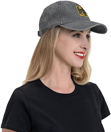 Германски палто со грб орел бејзбол капа што може да се отвори прилагодлива капа за камионџии, жени, тато капа
