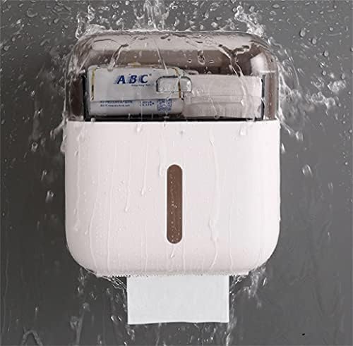 ЕЕКЕМГ Водоотпорен Држач За Тоалетна Хартија Држач За Пластични Хартиени Крпи Ѕидна Кутија За Складирање На Полица За Бања Пренослив