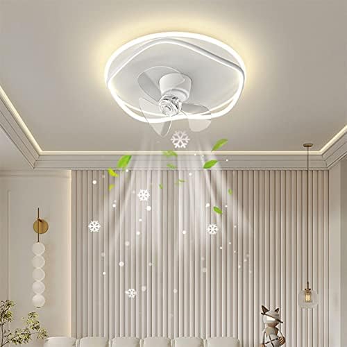 MGJXTWG тавански вентилатор светло невидливи сечила вентилаторни светла со далечински модерен едноставен LED вентилатор лустер спална