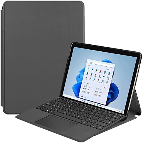 Заштитен Случај За Покривање На Таблет КОМПЈУТЕР Компатибилен Со Microsoft Surface Pro 8 Случај 13 инчен, Тенок Трикратен Држач Паметен Случај,