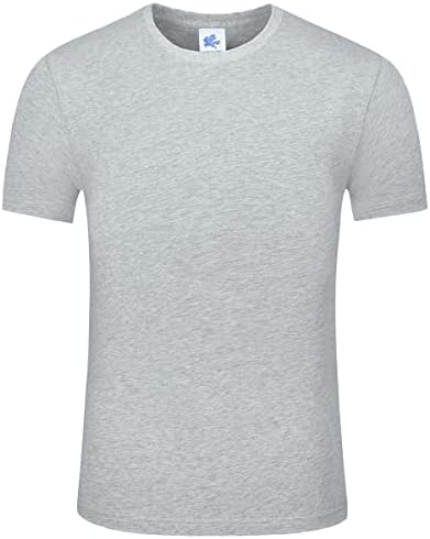 Машки мек памук памук за дишење атлетски тренинг спорт спортски маички со кратки ракави маици