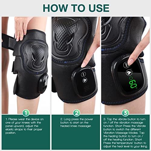 Електрично греење вибрирачки подлошки на коленото зимско колено топло постари заштитни средства