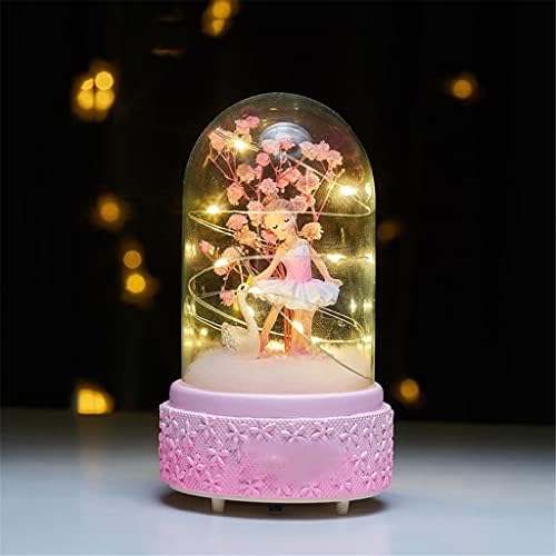 Uxzdx cujux кристална топка предводена музичка кутија девојка роденден подарок дома декорација дете принцеза девојка танцување