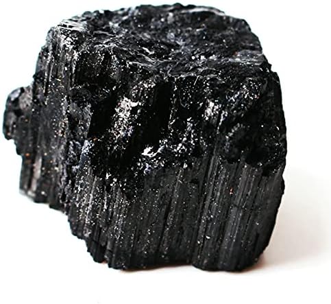 Laaalid xn216 1pc природен црн турмалин кварцт кристал груб камен суров скапоцен камен минерален примерок неправилен кристал реики