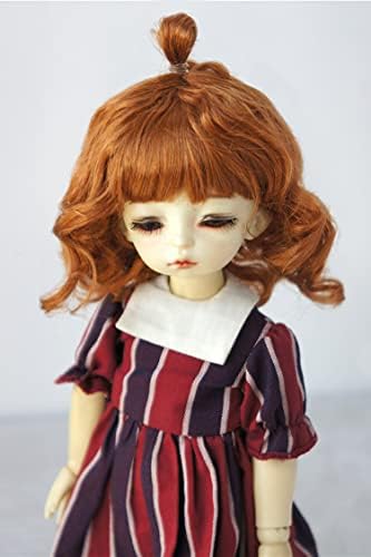 JD375 6-7INCH 16-18CM UPDO SYNTHETIC MOHAIR BJD WIGS 1/6 YOSD DOLL коса и додатоци