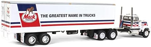 Die Cast Promotions 1/64 Mack Super-Liner Најголемото име во камиони w/ 40 'гроздобер приколка 60-0986