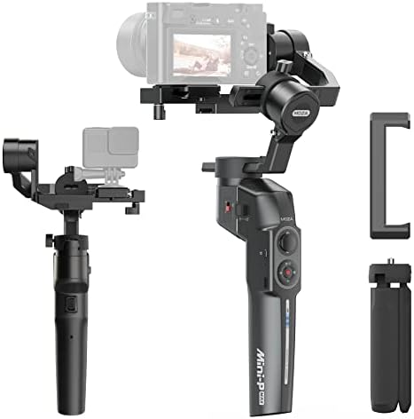 Moza Mini P Max Smartphone Gimbal стабилизатор, преклопна 3 оска за камери без огледала, акциони камери