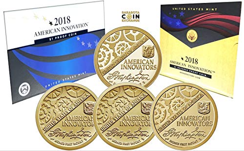2018 Различни Нане Марки Иновации 2018 Американски Иновации 4 Монети Вкупно Нециркулирани