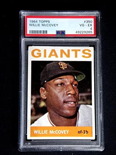 Вили Мековеј 1964 Топс Бејзбол Картичка 350 Пса 4 Многу Добар За Одличен Хоф-Плоча Бејзбол Картички