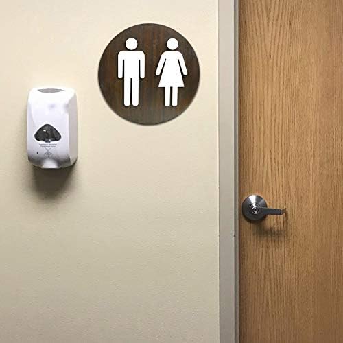 Ексело Глобални производи Дрвени тоалети за тоалетот Унисекс 2-пакет: За деловни канцеларии за дома и ресторани лесни за монтирање