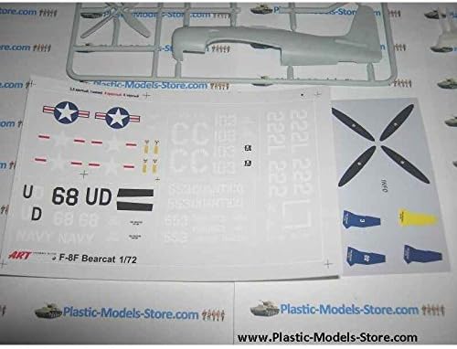 Уметнички модел Пластичен модел за зграда на авиони Авион Грумман F8F-2 Bearcat американски поморски борец 1/72 7201