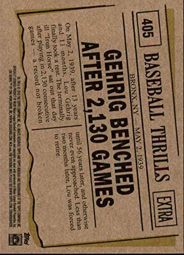 2010 Топс Наследство #405 Лу Гериг Њујорк Јенкис Бт МЛБ Бејзбол Картичка НМ-МТ