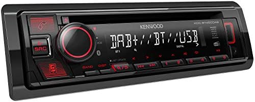 Kenwood KDC-BT450DAB Цд Приемник, Со Вграден Bluetooth, DAB+ Дигитални Радио, USB &засилувач; AUX Влез, Контрола На Воланот