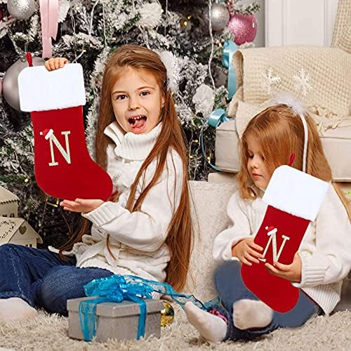 Напоо Божиќни чорапи Божиќно дрво украси за бонбони торба за подароци за дневна соба украси Семеен празник Божиќна забава украс Божиќен