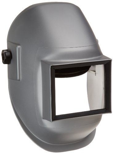 Sellstrom лесна, супер таф најлон заварување шлемот со 4-1/4 x 5-1/4 SEL-SNAP фиксна предна, тешка термопластична смола, сребрена обложена, S29911