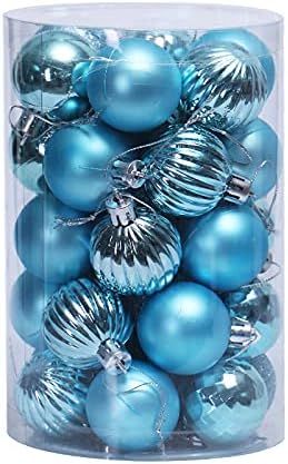 Божиќни топки Орнамент - 34 -пакувачки раздвоени распрскувачки украси од форма на тиква, секвенциски декоративни украси за ламби со еднократно,